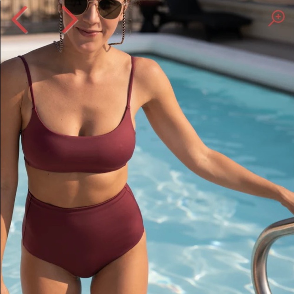 Left on Friday Bikini, Plum, Small